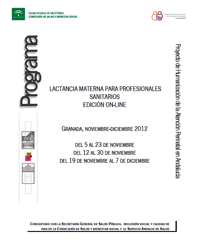 Curso On-line Lactancia Materna para Profesionales Sanitarios Curso On-line Lactancia Materna para Profesionales Sanitarios